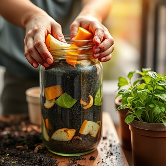composting kitchen waste creatively