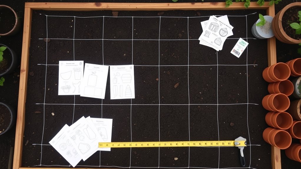 designing an organized garden