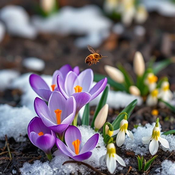 early blooming pollinator plants