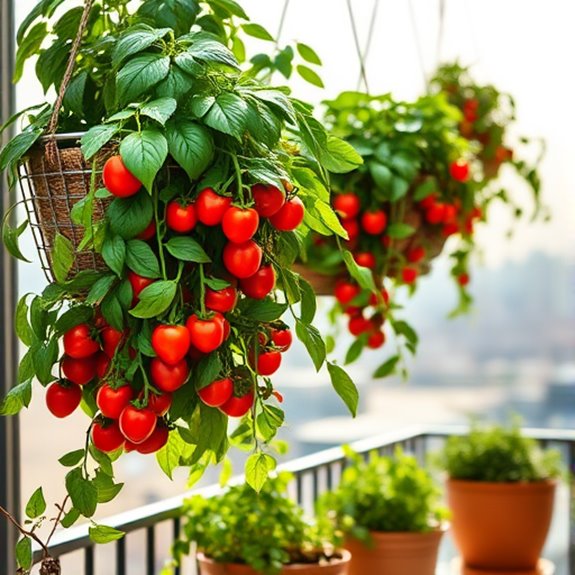 hanging baskets for tomatoes