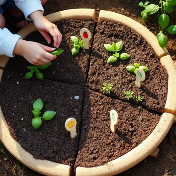 herb filled pizza garden planning
