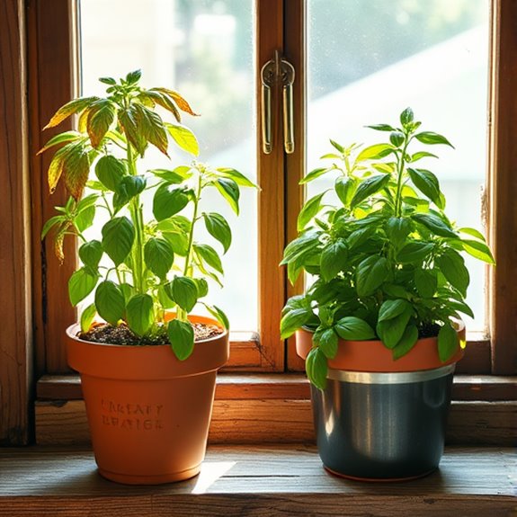 herb watering balance indicators