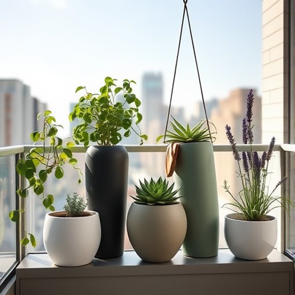 lightweight planters for urban gardening