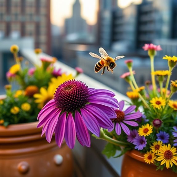 pollinator friendly container gardening tips