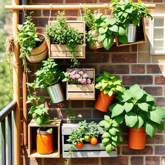 recycled vertical garden system