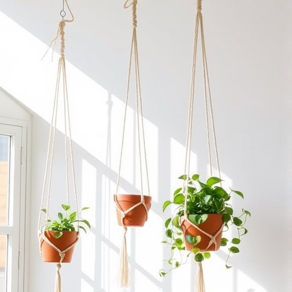 stylish hanging plant decor