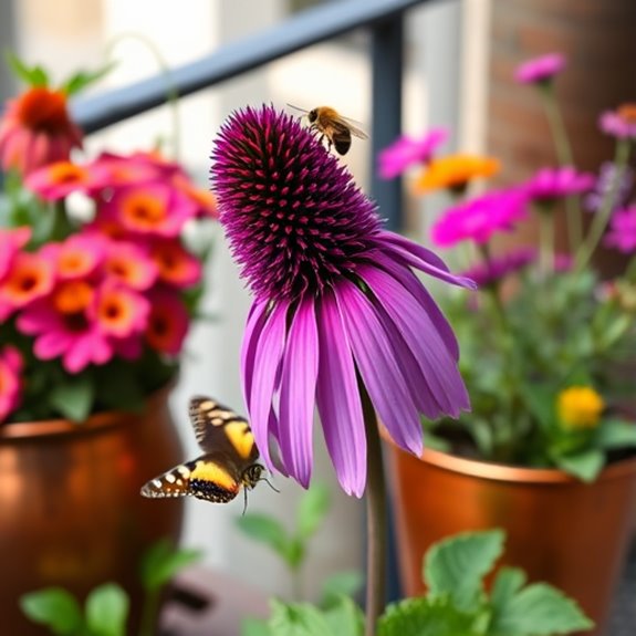 support pollinators with containers