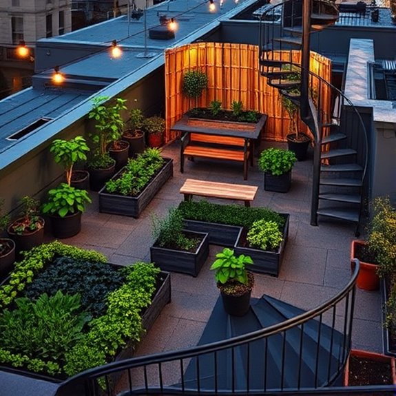 terraced landscape design layout