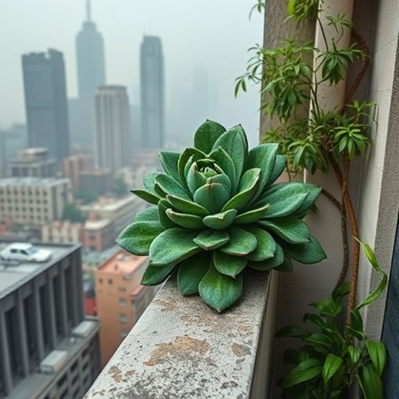 urban air pollution impacts plants