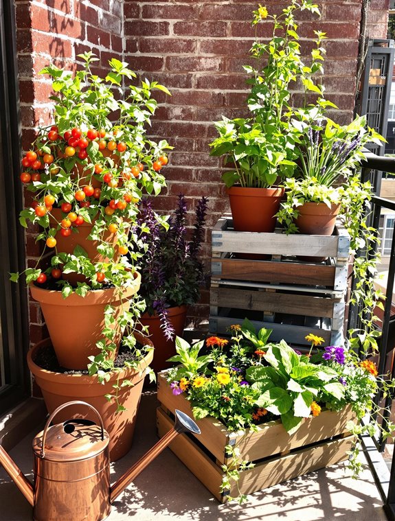 A closer look at Space-Saving Container Gardening