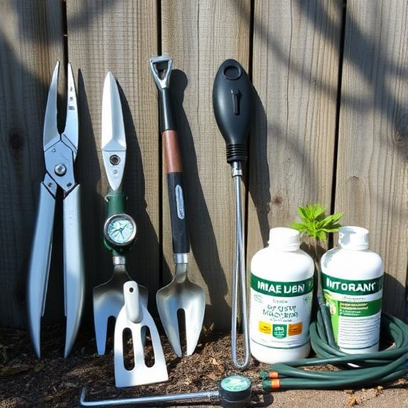 vertical garden maintenance tools