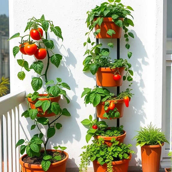 vertical herb and microgreen farming