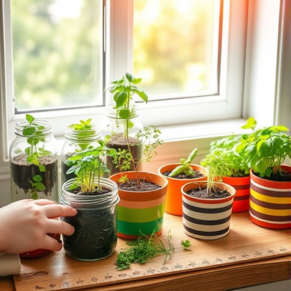 windowsill herb garden project